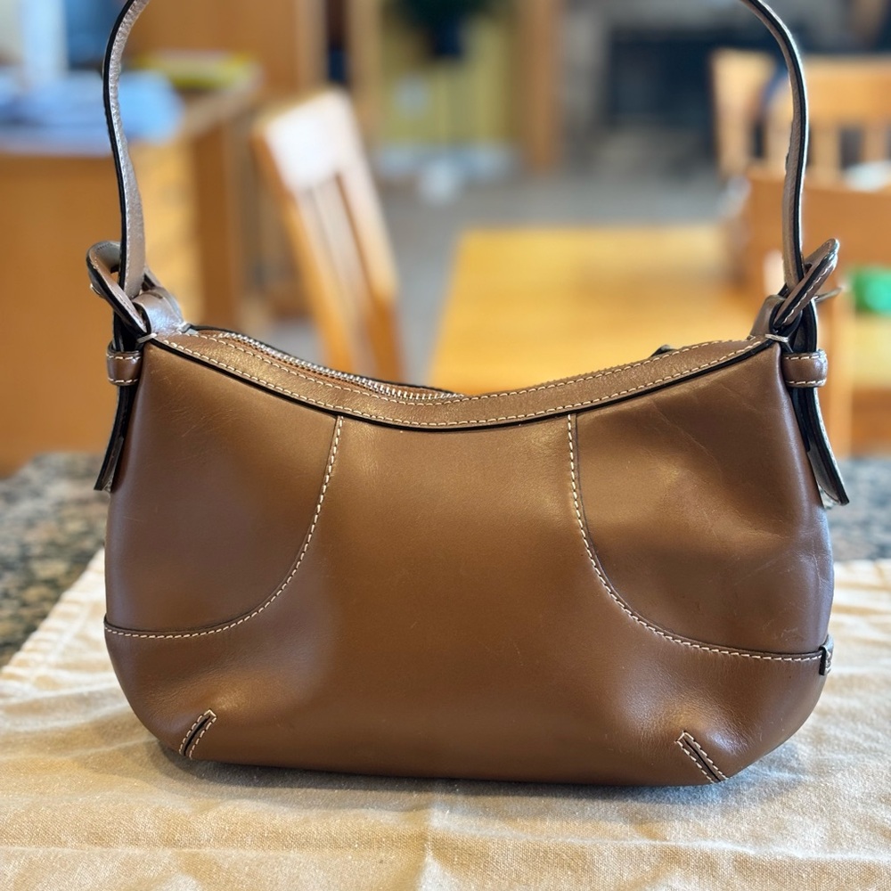 Cole Haan Brown Leather Hobo Shoulder Bag